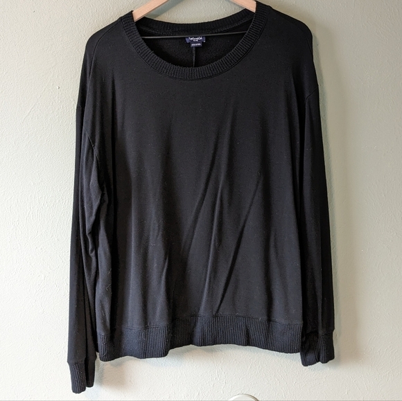 Splendid Black Viscose Lightweight Pullover Size XL - Picture 1 of 8
